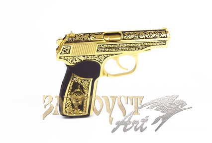Украшенный пистолет Макарова ФСБ (Чернение)