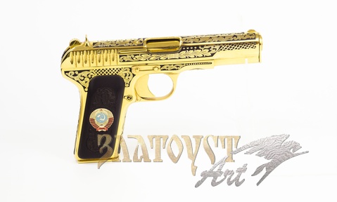 Сувенирный пистолет Токорева "Победа" чернение