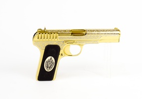 Золотой Пистолет Токарева (ТТ) Феликс украшенный