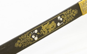 Японский традиционный короткий меч Вакидзаси