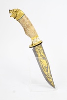 Нож Медведь эмаль