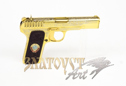 Золотой Пистолет Токарева ТТ "Победа" сувенирный