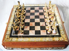 Серебрянные шахматы Римляне – искусство стиля, доведенное до совершенства