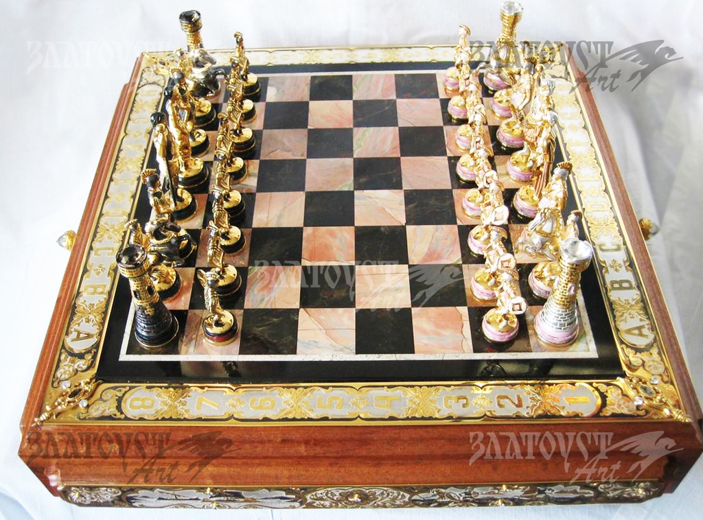 Серебрянные шахматы Римляне 